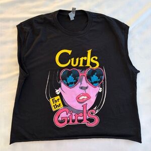 Raskol Curls for the Girls crop top